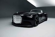 Mercedes-Benz Vision Iconic kombinuje retro-futuristický design. Auto se dobíjí přes solární lak.