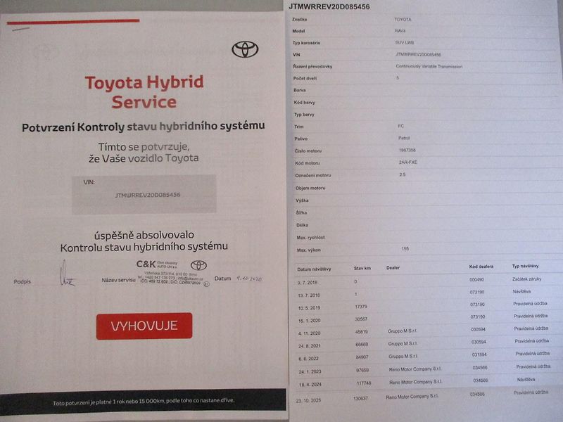 Toyota RAV4 2.5Hybrid 137TKM*T. ZAŘ*SERVIS - fotka 49 z 50
