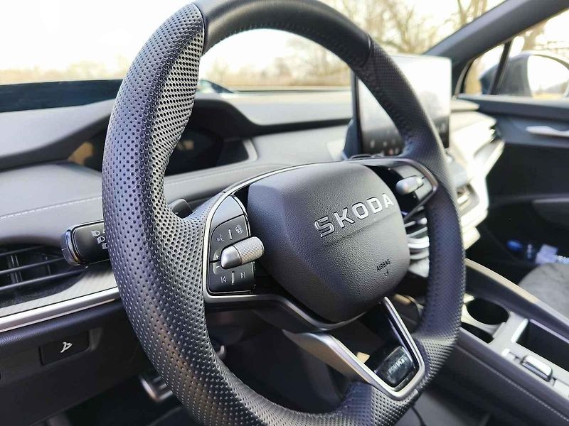 Škoda Elroq v našem testu vezla psí štěně i sudy piva.