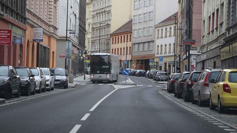 Konec vyhrazeného pruhu pro cyklisty