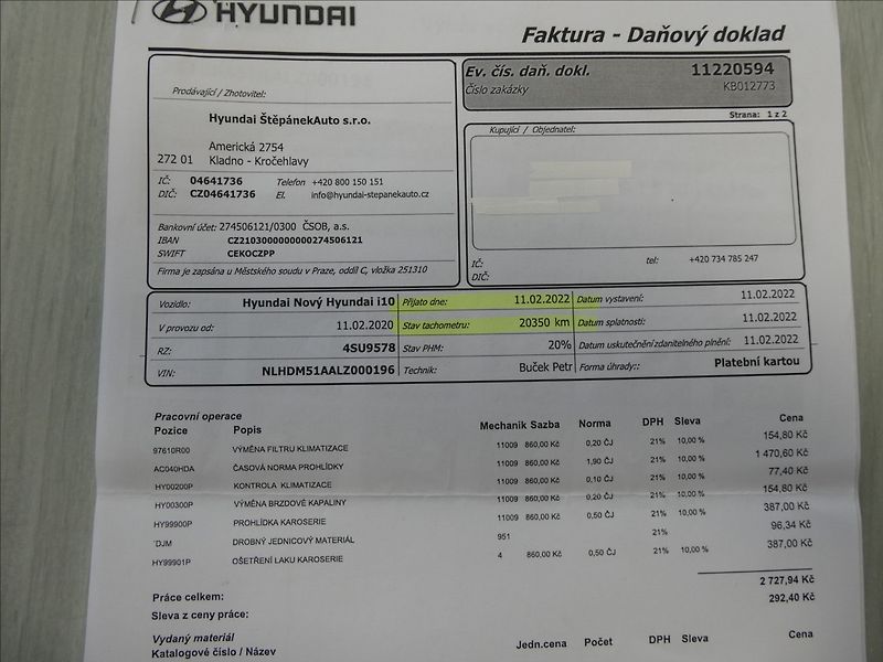 Hyundai i10 1,0 MPi 50kW Classic,tempomat - fotka 39 z 40