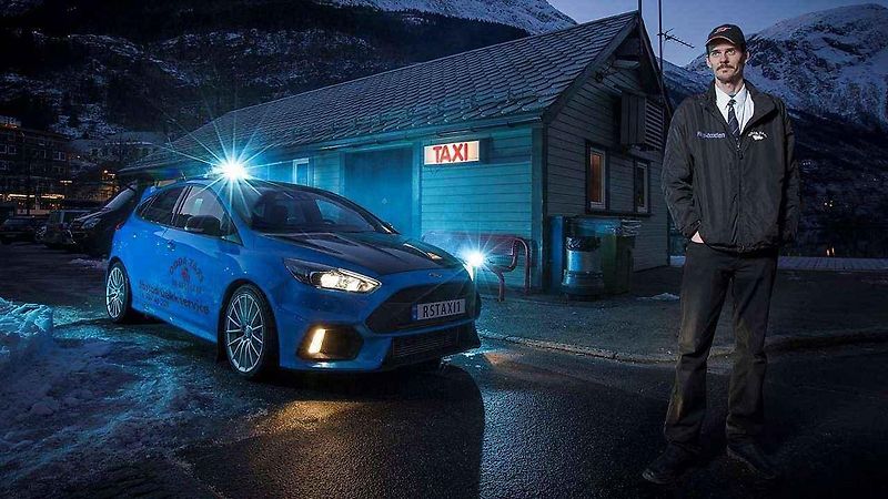 Evald Jastad a jeho Ford Focus RS Taxi.