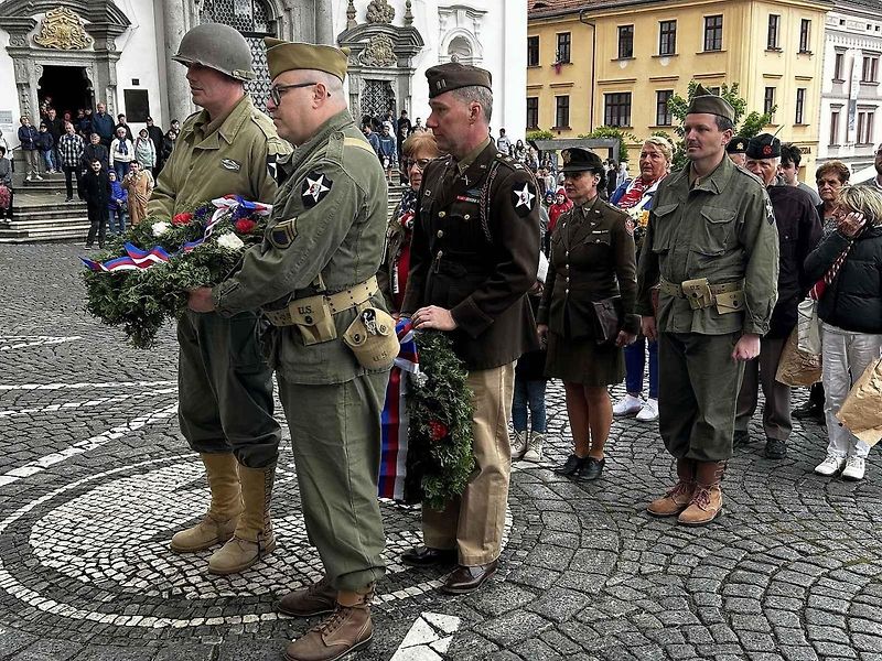 Oslavy osvobození v Klatovech.