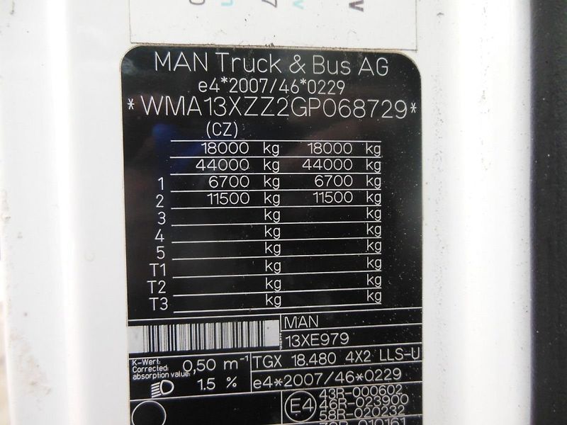 MAN TGX 18.480 LLS-U, LOWDECK - fotka 21 z 21