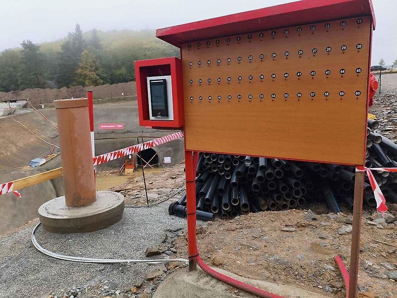 Slavnostní zahájení ražby průzkumné štoly pojmenované Marie v místě budoucího tunelu Kamenná Vrata na dálnici D3.