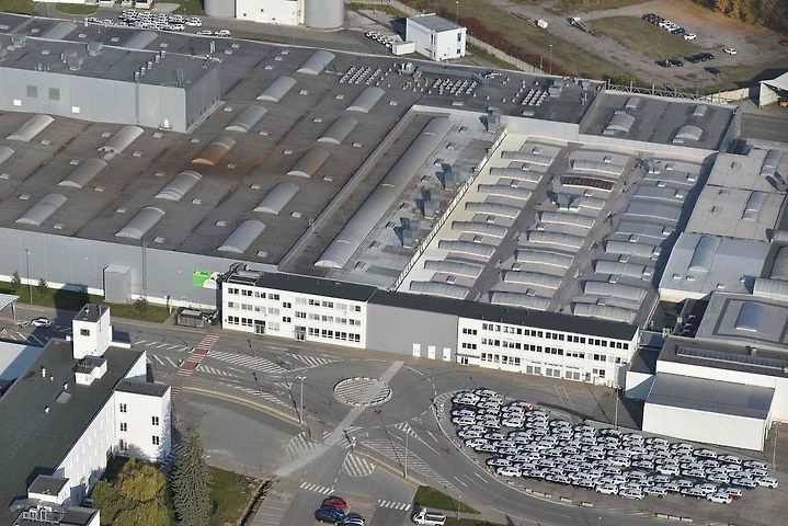 Závod automobilky Škoda Auto ve Vrchlabí.