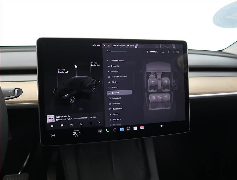 Tesla Model Y (2022) RWD LFP 60kWh, SoH 95% - fotka 24 z 33