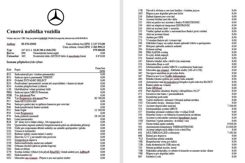Mercedes-Benz GLB 200d 4MATIC - fotka 16 z 17