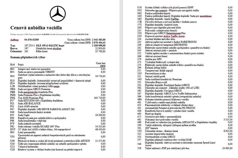 Mercedes-Benz GLE 450d kupé, 4M, VZDUCH - fotka 15 z 16