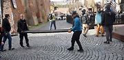 Z natáčení komedie Když se zhasne v Olomouci