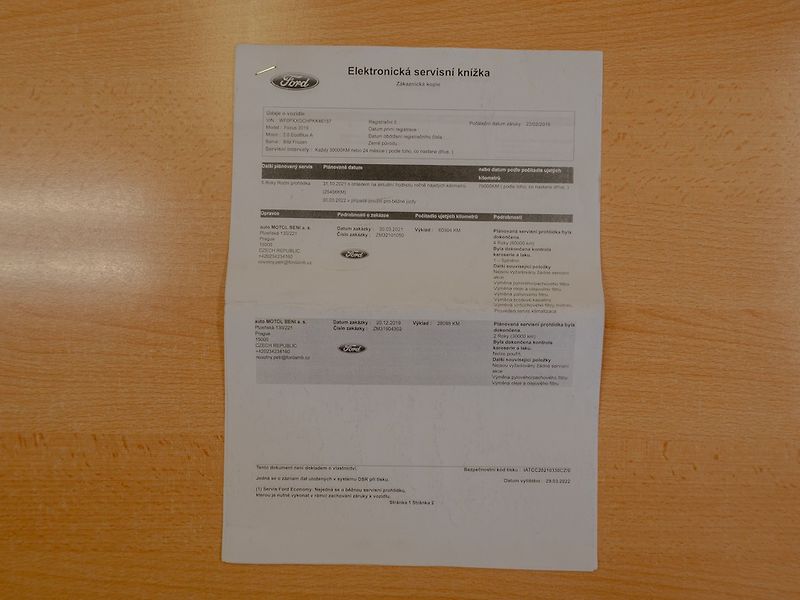 Ford Focus (2019) ČR 2.0TDCI 110KW – VÝBAVA! - fotka 54 z 55