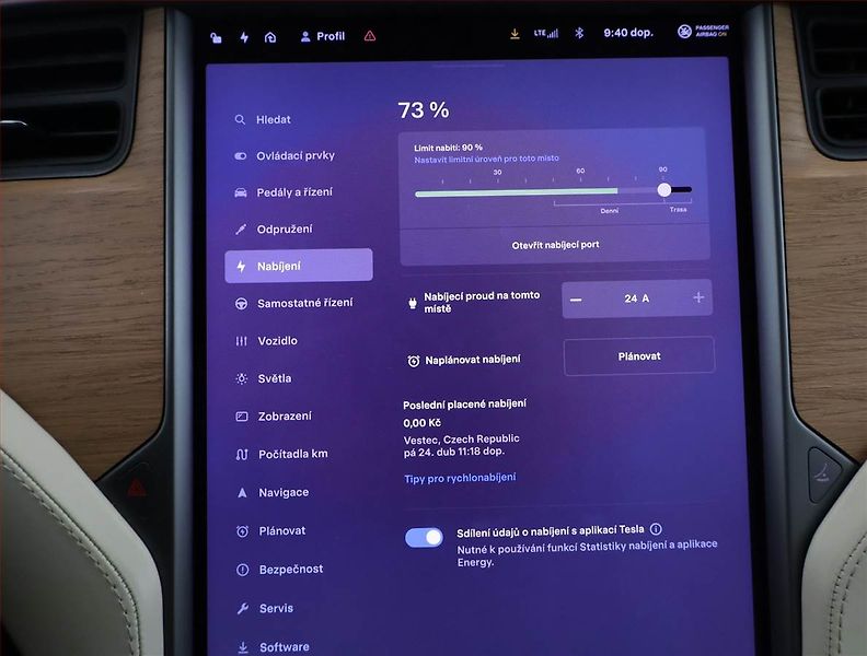 Tesla Model X (2020) Long Range Plus, SoH 93% - fotka 16 z 25