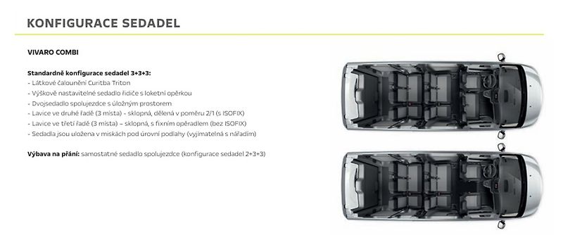 Opel Vivaro (2026) COMBI L 2.2 150k MT6- 9 míst - fotka 12 z 16