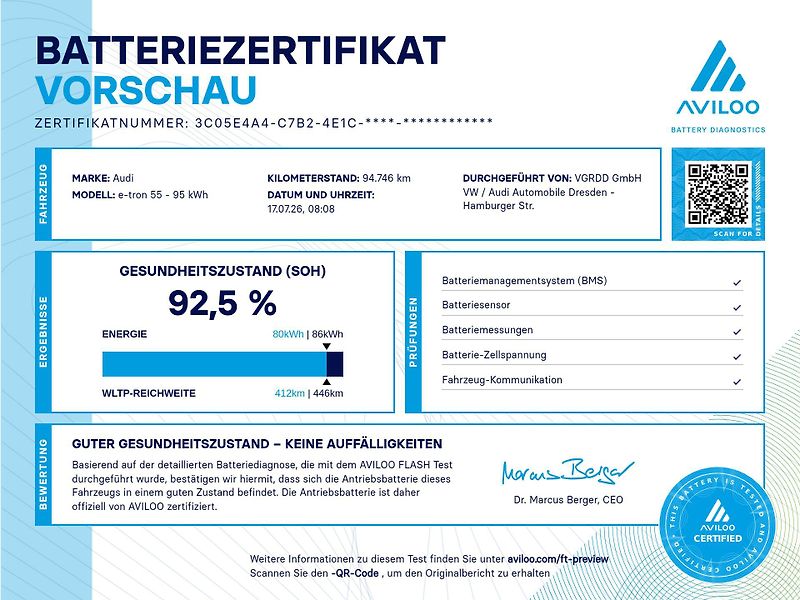 Audi e-tron Sportback 55 quattro S line - fotka 33 z 34