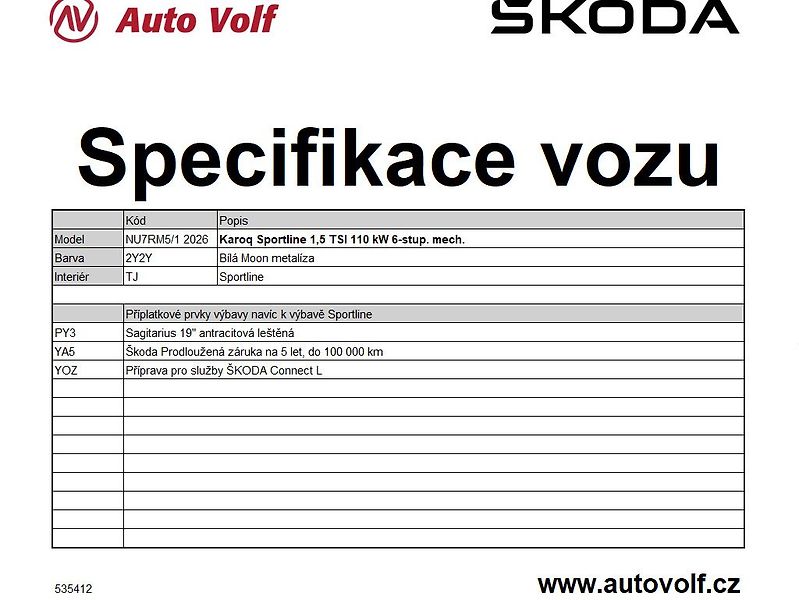 Škoda Karoq Sportline 1,5TSI 110kW - fotka 2 z 11