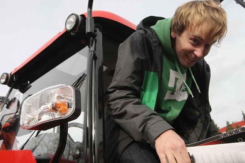Traktor typu Major vyrobený brněnskou firmou Zetor.
