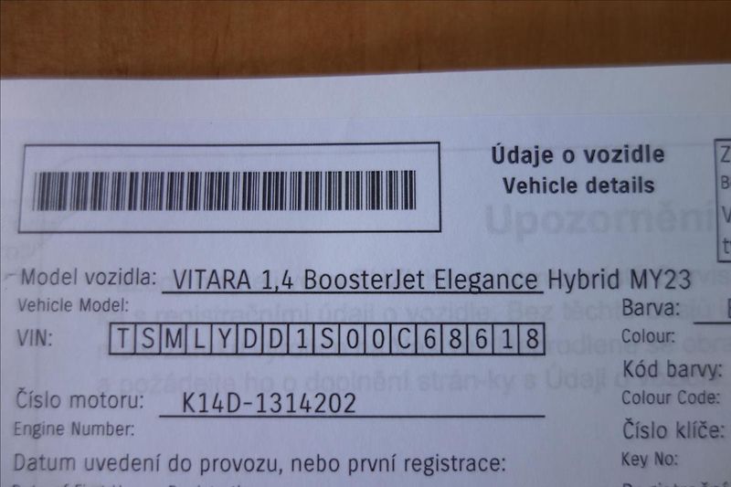 Suzuki Vitara 1,4 BJet,ČR,SERV.KN.,ELEGANCE. - fotka 38 z 40