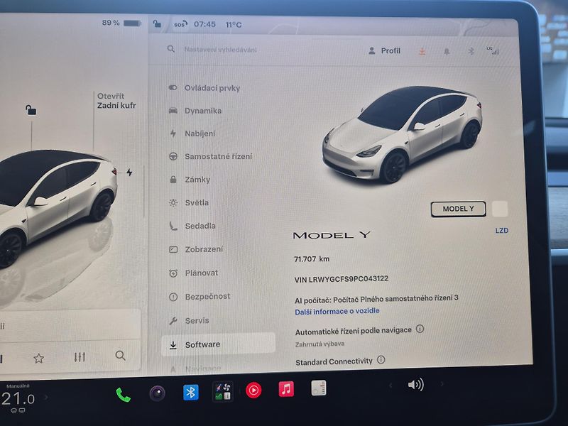 Tesla Model Y RWD 220kw TZ SOH 93,1 % - fotka 50 z 50