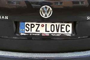 SPZ LOVEC - Vítězná značka druhého kola druhé série soutěže.