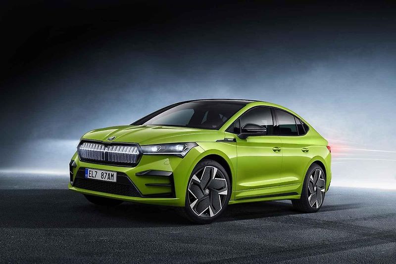 Sériová výroba modelu Škoda Enyaq Coupé iV v Mladé Boleslavi.