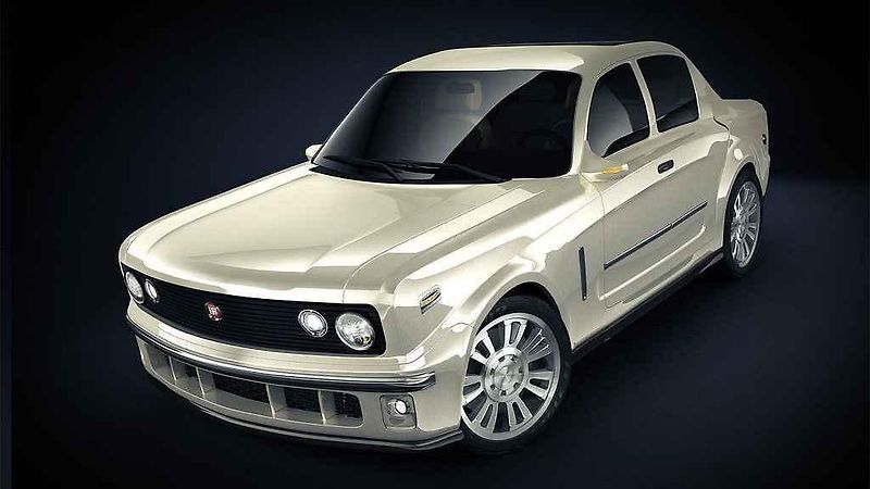 Moderní reinterpretace Škody 110 R od studia NOVAGUE.