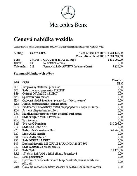 Mercedes-Benz GLC (2026) 220 d 4MATIC kupé - fotka 24 z 26