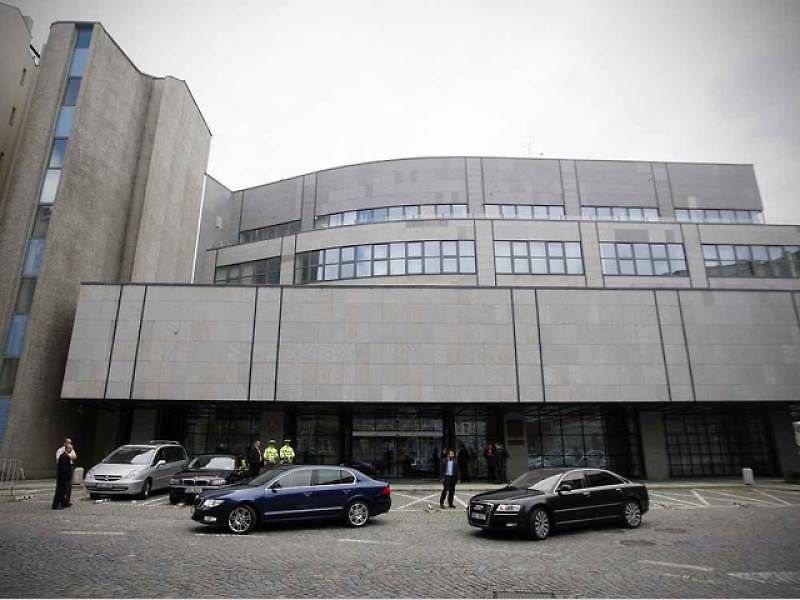 Na snímku zleva místopředseda Evropské komise pro průmysl a podnikání Antonio Tajani a výkonný ředitel GSA Carlo des Dorides