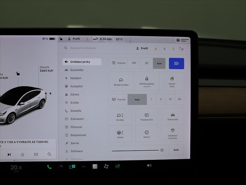 Tesla Model 3 Long Range 75kWh AWD sOH 90% - fotka 24 z 34