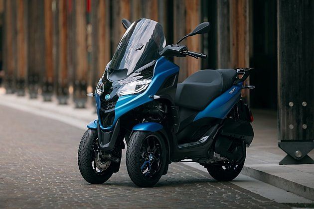Piaggio MP3 se vyrábí jako třístovka, čtyřstovka i pětistovka., zdroj: se svolením Piaggio