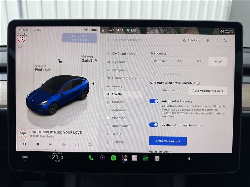 Tesla Model Y 0,0 Long Range 1.maj. původ ČR - fotka 35 z 50