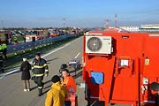 Cvičení, které mělo prověřit všechny složky Integrovaného záchranného systému při hromadné nehodě, se konalo ve středu dopoledne na nově postavené D1 u Přerova.
