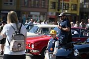 Prvomájová jízda automobilových veteránů 2025 v Ústí nad Labem.