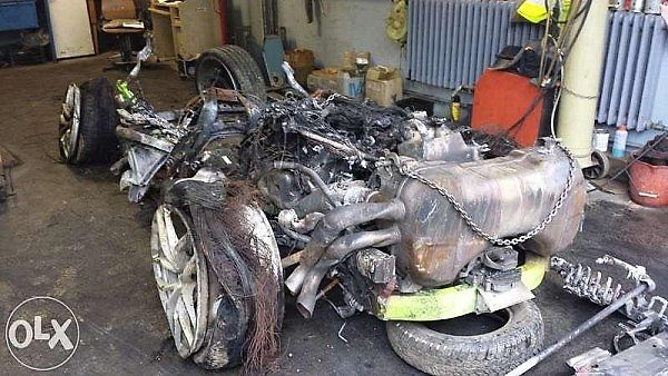 Vrak českého Lamborghini Huracán je na prodej.