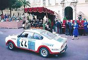 Škoda 130 RS na Rallye Monte Carlo v roce 1977.