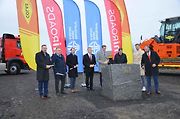 Slavnostní zahájení stavby dalšího úseku dálnice D7 se konalo v pátek 6. prosince v Třebízi.