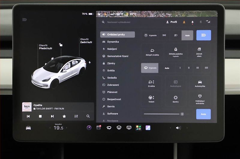 Tesla Model 3 (2020) Performance 78kWh, SoH 83% - fotka 16 z 20