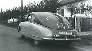 Tatra 601 Monte Carlo s pozměněnou zádí pro zástavbu osmiválce.