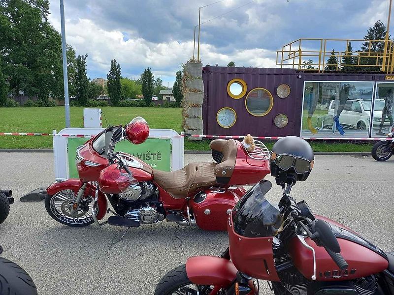 Setkání nadšenců a majitelů motocyklů Indian z celého světa v Českých Budějovicích.