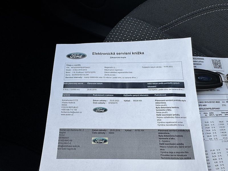 Ford C-MAX (2013) 1.0i EB Klima Winter Paket - fotka 27 z 44