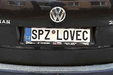Jedna z finálových SPZ.
