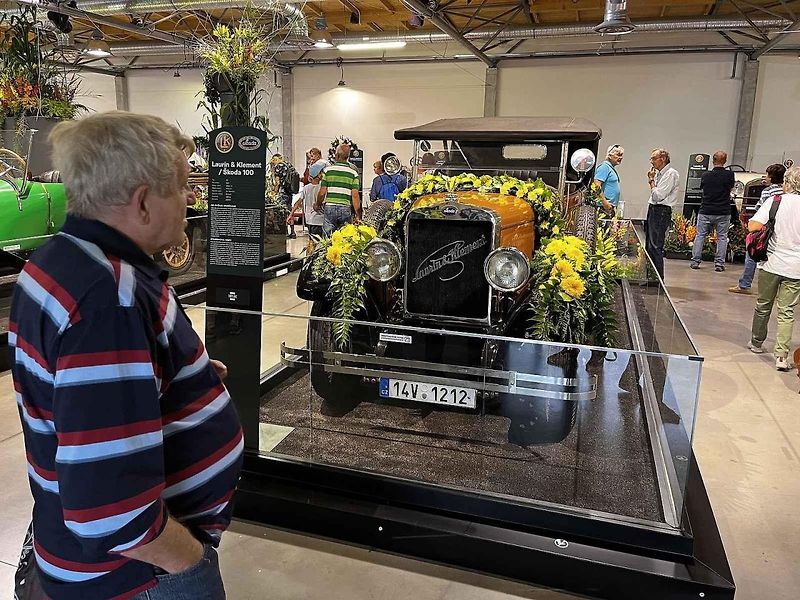 Výstava Pocta vozům Škoda na Výstavišti Kroměříž, 11. srpna 2023.