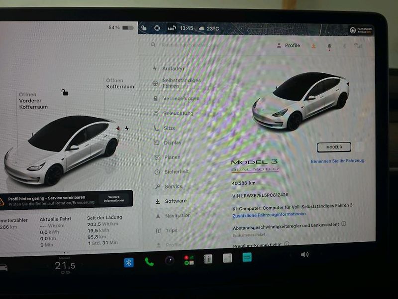 Tesla Model 3 PERFORMANCE 393kw SOH 95,0% - fotka 11 z 11