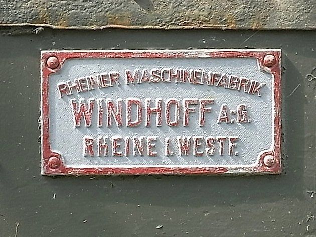 Cedule připomínající továrnu Windhoff v Rheine., zdroj: Wikimedia Commons, Aisano, CC BY-SA 3.0