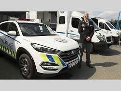 Hyundai Tucson městské policie Praha.