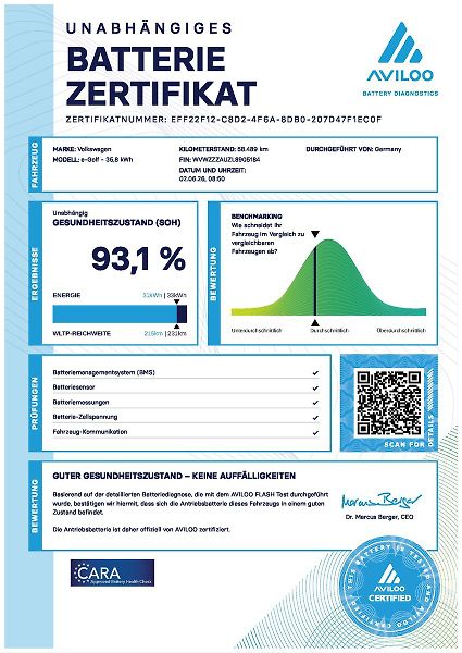 Volkswagen e-Golf 93,1% SoH, tep.čerp. virtual k - fotka 4 z 95