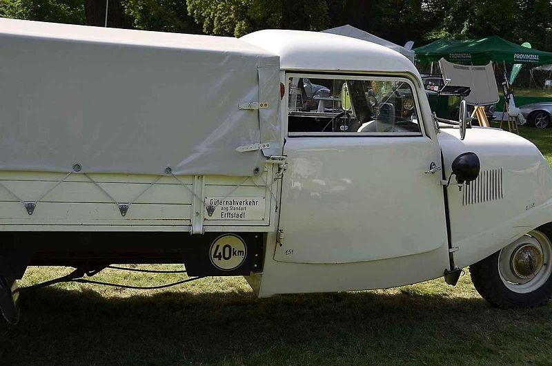 Tříkolka Tempo E400 z roku 1938.