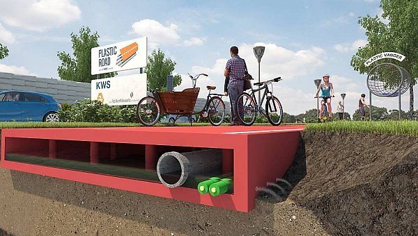 Silnice by v budoucnosti mohly být z recyklovaného plastu.