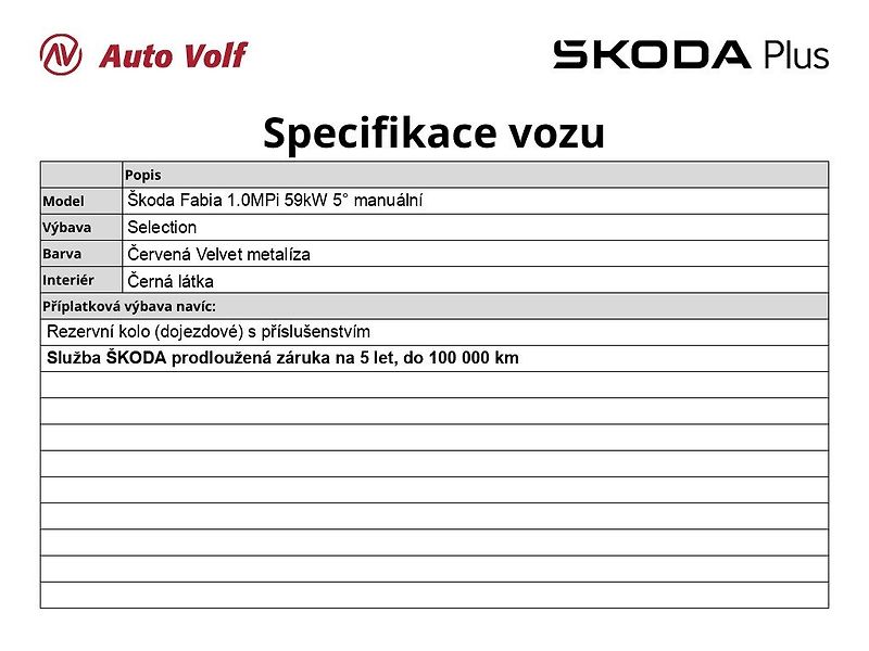 Škoda Fabia (2025) Selection 1.0MPi 59kW 5°manuál - fotka 6 z 25