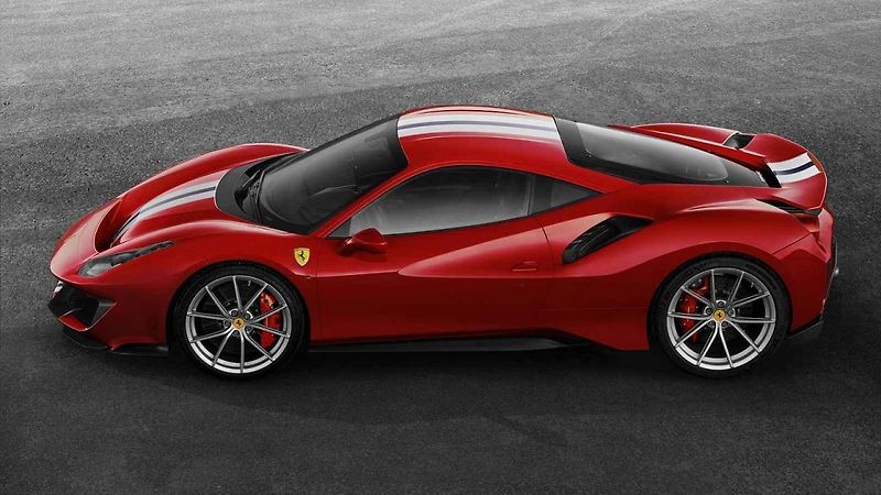 Zrychlení Ferrari 488 Pista z nuly na 100 km/h.