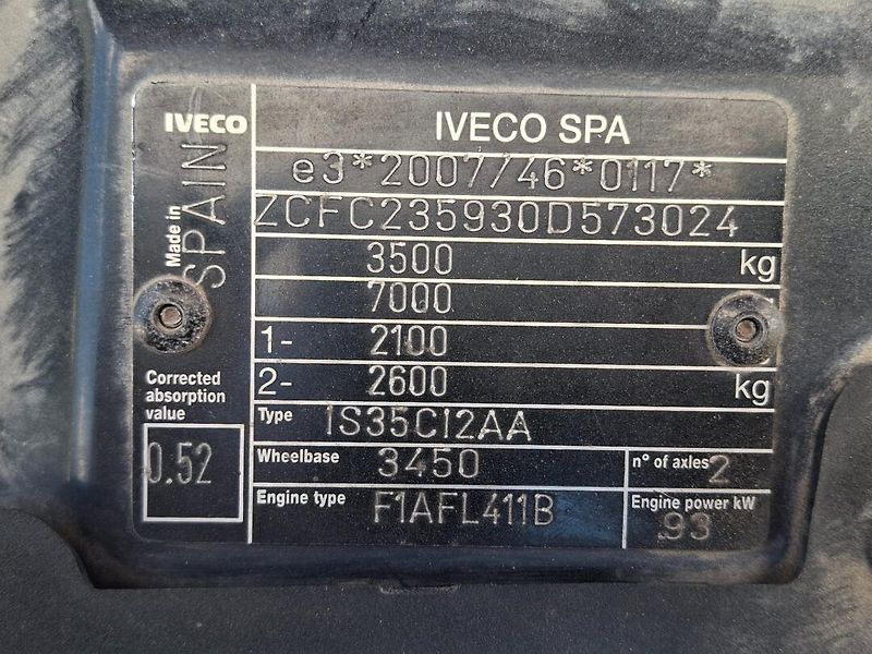 Iveco Daily (2016) 2.3HPT 93kW 35C13 -SKLOPKA - fotka 21 z 21
